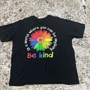 Be Kind Short Sleeve Tee with Colorful Design